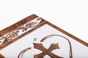 Handcrafted Rosewood Cremation Urn Cross engraving Design Memorial Urn <b>Box</b> Memorial <b>Keepsake</b> Decorative Cremation Urn for Ashes - Product Image 3