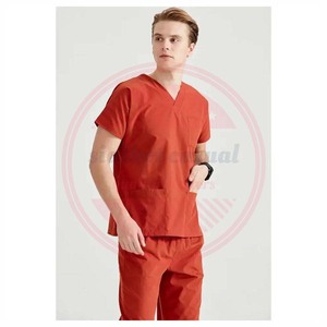 Men Stretch Hospital <b>Scrubs</b> Uniform Sets Unisex Jogging Staff <b>Scrubs</b> <b>Tops</b> Uniform Sets - Product Image 5