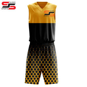 Conjunto de Uniforme de Baloncesto Personalizable Unisex 100% Poliéster, Bordado 3D, Secado Rápido, Sin Mangas, para Entrenamiento de Adultos - Product Image 3