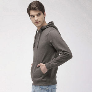 Haute qualité coton 100% coton épais thermique surdimensionné sweats à capuche polaire personnalisé blanc plaine hommes pull à capuche - Product Image 1