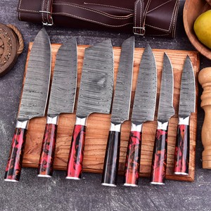 Juego de Cuchillos y Cubiertos de Cocina de Calidad Profesional, Cubiertos Resistentes para Uso Doméstico, Juego de Chef con Mango y Grabado Personalizado en la Hoja - Product Image 4