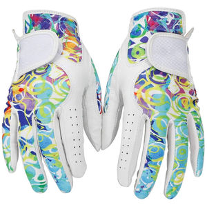 Guantes de Golf de Piel de Oveja Cabretta de Primera Calidad con Agarre Antideslizante y Logotipo Personalizado, con Cierre de Broche - Product Image 1