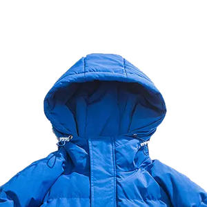 Veste matelassée en coton rembourrée pour homme, couleur unie, personnalisée, chaude pour l'hiver, imperméable, doublure en cachemire écologique, vente en gros - Product Image 3