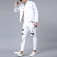 Veste de camionneur en denim blanc solide personnalisée pour hommes dernière conception 100% coton manteau d'extérieur décontracté logo personnalisé OEM