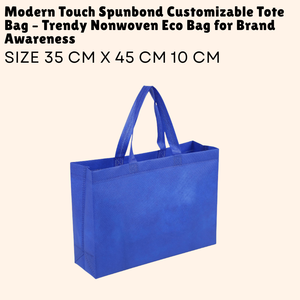 Modern Touch Spunbond Bolso de mano personalizable Bolso ecológico no tejido de moda para el conocimiento de la marca - Product Image 1