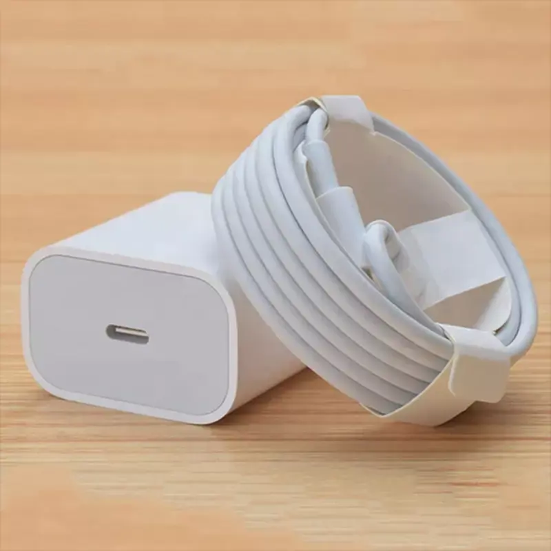 Best USB Type C Wall Charger And Data Cable 20W PD Fast Charging Mobile Phone Power Adapter For iPhone Apple