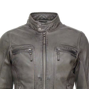 Veste en cuir véritable pour adulte, coupe confortable, vêtement d'extérieur quotidien, texture douce, vêtement d'hiver 2026 - Product Image 3