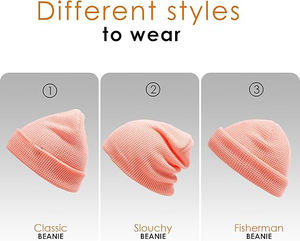 Gorro de punto con Cable único de marca personalizada unisex, gorro largo holgado con estilo ligero, estilo diferente con extrema comodidad - Product Image 3