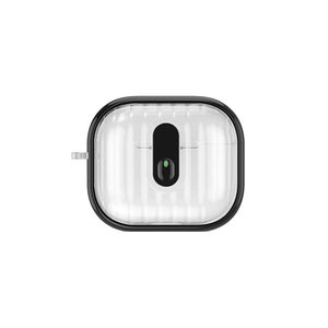 Funda de Cuero Blanco de Alta Calidad Netzy para Air-Pods de 4.ª Generación, Impermeable, con Bordes de Silicona Transparente en Color y Protección Airbag - Product Image 1