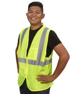 เสื้อกั๊กไฮวิสของผู้ชายเสื้อกั๊กไฮวิสสำหรับผู้ชายเสื้อกั๊กไฮวิสแบบสะท้อนแสงสไตล์สมบูรณ์แบบระบายอากาศได้ป้องกันรอยยับ - Product Image 5