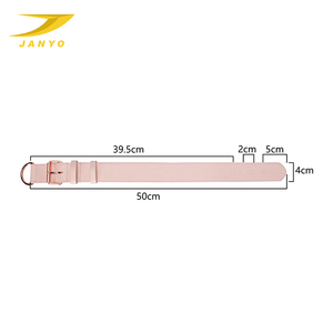 <span class=keywords><strong>Collar</strong></span> de perro de cuero rosa de diseño de moda de alta calidad - Product Image 5