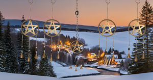 Campanas de viento de estaño verticales modernas hechas a mano indias tradicionales con cuerdas de Metal de latón para Diwali Home Garden y decoración de oficina - Product Image 6