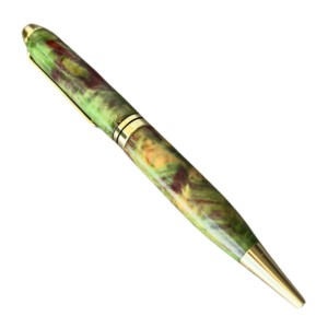 Stylo à bille en bois stabilisé de qualité supérieure, série saphir, fait à la main, cadeau - Product Image 3