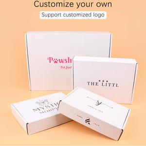 5 uds/10 uds/cartón de regalo blanco embalaje corrugado de 3 capas cartón de transporte admite tamaño personalizado y logotipo impreso - Product Image 4