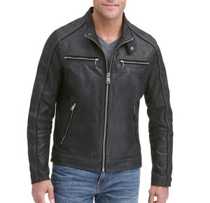 Chaqueta informal de manga larga para hombre, ropa de diario cómoda de cuero suave para las calles de la ciudad, ropa deportiva transpirable impermeable - Product Image 3