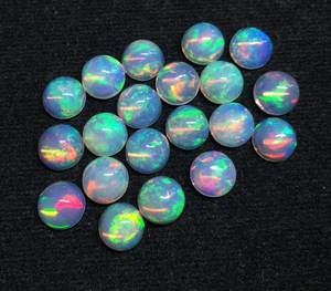 Venta al por mayor AAA calidad etíope ópalo cabujón 10mm fuego Natural redondo suelto piedra preciosa IGI certificado tratado térmicamente - Product Image 5