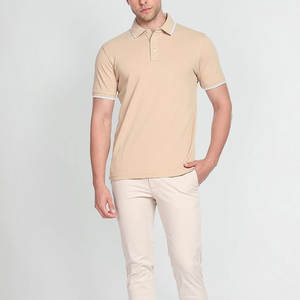 T-shirts polo à col golf avec logo personnalisé 100% coton pour homme Concevez votre propre marque Chemises à manches courtes pour hommes - Product Image 2