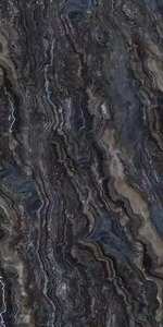 Azulejos de porcelana de mármol de cuerpo completo azul brillante Serabia 600x1200mm Premium pulido esmaltado para exterior salón baño ladrillo refractario - Product Image 3