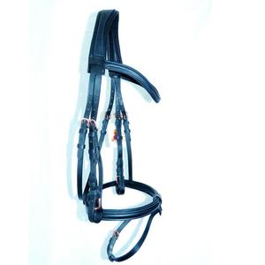 Bandeaux en cuir tressé pour bride Shetland Cob ou Full Brown ou Black, vente en gros, design personnalisé, cuir véritable de haute qualité - Product Image 4