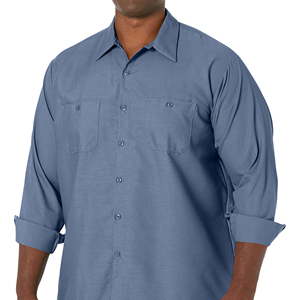 เสื้อตกปลาแขนยาวผู้ชายเสื้อจับปลาผ้าโพลีเอสเตอร์แห้งเร็วป้องกันการยับ - Product Image 1