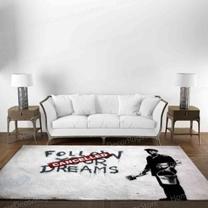 Alfombra de Lana Estampada con Diseño de Graffiti Banksy Dreams, Patrón de Patchwork Ecológico con Base de Látex de Pelo Medio para Hogar Moderno - Product Image 4