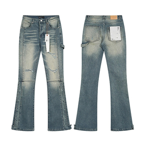 Vêtements streetwear Y2k, jeans évasés imprimés déchirés, style streetwear hip hop, jeans décontractés rétro, jeans rock <span class=keywords><strong>revival</strong></span> - Product Image 6
