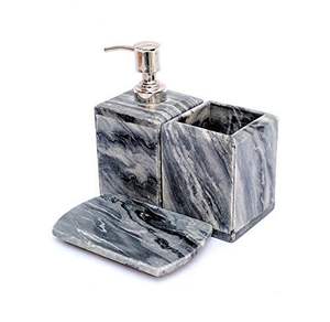 Ensemble de salle de bain en résine imperméable avec motifs artistiques peints à la main et construction durable personnalisable pour tout décor - Product Image 5