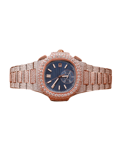 Nuevo Reloj Iced Bling con Diamantes, Pantalla Blanca Inteligente, Estilo Romano, Cuarzo de Moda, Último Modelo de Proveedor Indio para Hombre - Product Image 1