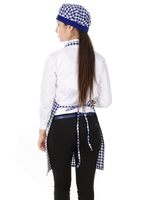 Tablier Imprimé Imperméable Style Bavoir en Coton Lisse Écologique Respirant Confortable avec Liens à la Taille pour Travaux de Cuisine Usage Intensif