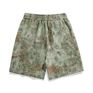 Cómodos pantalones cortos de verano para hombre de cintura media de secado rápido y personalizar diseño informal estampado completo materiales Premium cordón - Product Image 3