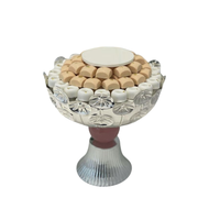 Moderna y Elegante Bandeja para Regalo de Chocolate Hecha a Mano, Ecológica, Libre de BPA, Apta para Lavavajillas, con Detalles Metálicos, Dulces Gourmet