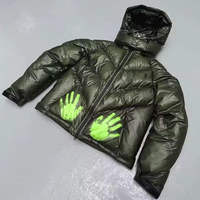 Veste matelassée en toile thermoréactive pour homme OEM, légère, chaude, imperméable, respirante, coupe-vent, impression personnalisée