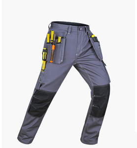 กางเกงทำงานคาร์โก้กางเกงผ้าคอตตอน15% โพลีเอสเตอร์85% ทนทานแบบลำลองกางเกงขายาวมีกระเป๋าหลายช่อง320แกรมสำหรับงานหนัก - Product Image 2