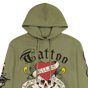 Alta calidad personalizado DTF DTG Rhinestone Sudadera con capucha Unisex Street Style moda pulóver Sudadera con capucha al por mayor - Product Image 3