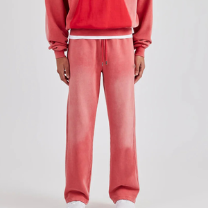 กางเกงฮิปฮอปสำหรับผู้ชายกางเกงโอเวอร์ไซส์สไตล์วินเทจซักได้ตามต้องการกางเกงทรงหลวมแนวสตรีทไซส์ใหญ่พิเศษกางเกงฮิปฮอป450GSM เฮฟวี่เวทสำหรับผู้ชาย - Product Image 2