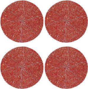 Royal Look Handmade <b>Beaded</b> Table Oaster Hotel Restaurant Table Decorative <b>Beaded</b> <b>Coaster</b> and Gifted Use Item - Product Image 5