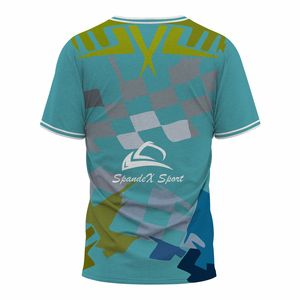 Vente en gros de maillot aérodynamique avec logo personnalisé Tissu durable et respirant évacuant l'humidité Méthode d'impression numérique - Product Image 2