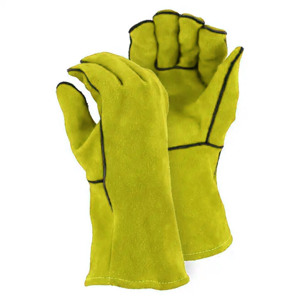 Gants de travail en cuir de vachette robuste Gants de sécurité pour le soudage industriel avec fonction anti-impact - Product Image 4