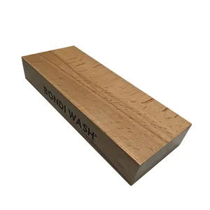 Einzelhandel Tisch Holz individuell gemachter Holzsockelständer eigenes Logo Blöcke, lacktierende Buchensockel-Vorführplatte