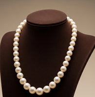 Collier en perles d'eau douce naturelles, multirangs, forme ronde, blanc et or, fait main, cadeau classique pour femmes, collier de guérison