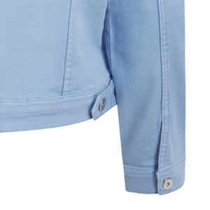 Venta al por mayor 100% algodón de alta calidad de las mujeres chaqueta de mezclilla elástica suave algodón verano color brillante moda abrigo - Product Image 6