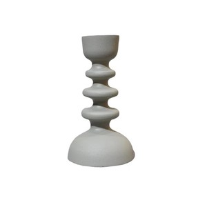 Portavelas decorativo minimalista moderno, candelabro de cemento hecho a mano para decoración del hogar, adorno de centro de mesa - Product Image 2