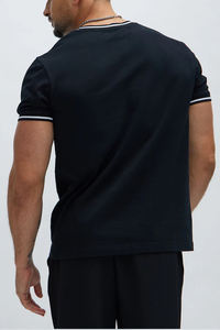 T-shirt en coton épais et léger, logo personnalisé, streetwear, t-shirts à col rond pour hommes, fabrication par Antique Fashion - Product Image 3