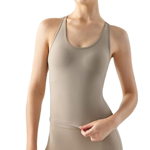 Camisetas sin mangas estampadas para mujer, tela elástica, compra directamente de fábrica a precio mayorista, camiseta sin mangas personalizada para mujer, camiseta sin mangas - Product Image 2