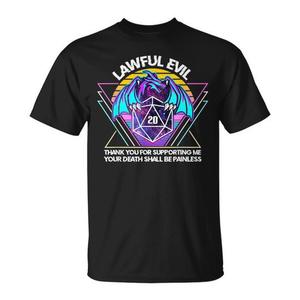 Camiseta de Jugador de RPG para Niños, Diseño Lawful Evil, Accesorio de Ropa Promocional para Niños - Product Image 1