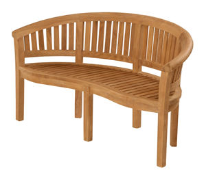 Collection San Francisco Banc de jardin moderne en teck entièrement assemblé en bois massif robuste pour les repas en plein air en Indonésie directe - Product Image 1