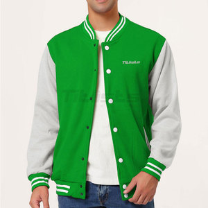 Quantité minimale de commande bas Vêtements de plein air Veste Letterman pour hommes Vêtements de mode Logo personnalisé Veste Letterman - Product Image 4