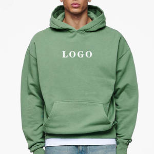 100% algodón en blanco liso con capucha Unisex Streetwear sudaderas con capucha logotipo personalizado polar francés Terry personalizado recortado Essentials Sudadera con capucha - Product Image 2