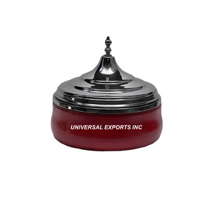 Cazuela de diseñador hecha a mano de Venta caliente, calentador de alimentos de Metal de estilo clásico con acabado dorado, nueva olla caliente de Metal más vendida - Product Image 2