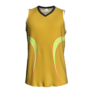 Camiseta de Baloncesto Personalizada con Bloques de Color, sin Mangas, Cuello en V, Absorbe la Humedad, Ropa Deportiva para Adultos, Impresión Sublimada - Product Image 4